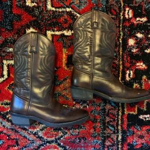 Brown Leather Cowboy Boots